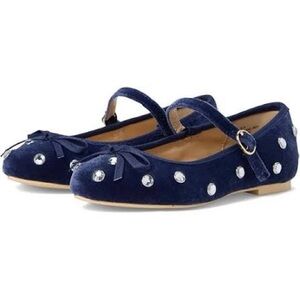 Janie and Jack Navy Dress Shoes with Rhinestones